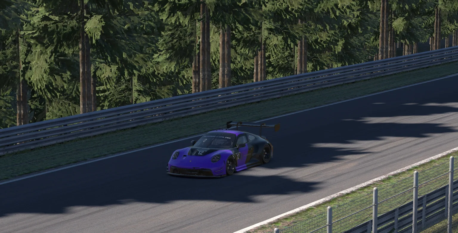 MotionRGB Porsche on track