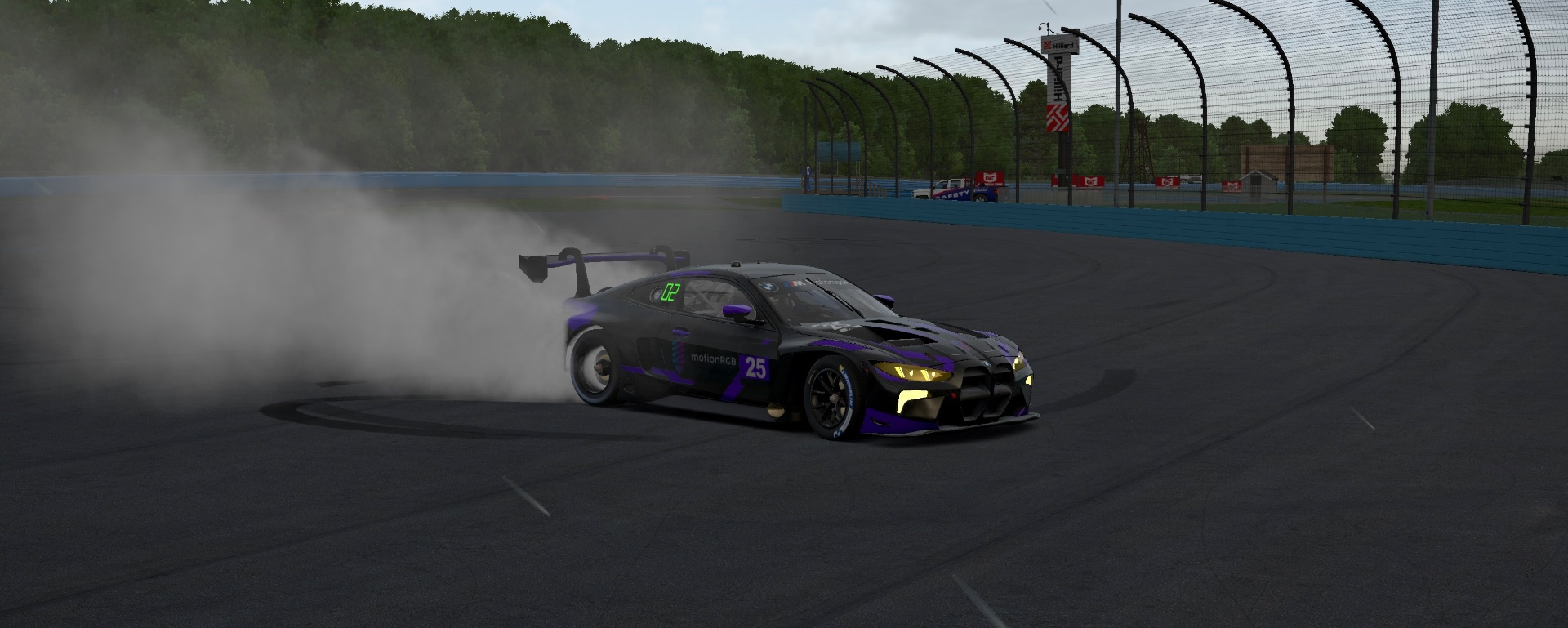 Post race burnouts